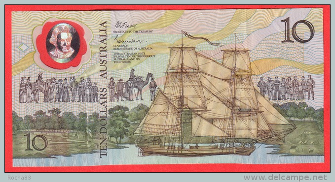 AUSTRALIE - 10 Dollars En Polymère  De 1988 - Pick 49b - 1988 (10$ Polymère)