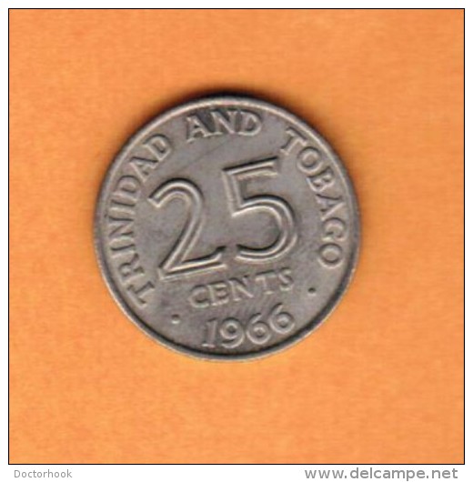 TRINIDAD &amp; TOBAGO   25 CENTS 1966  (KM # 4) - Trinidad En Tobago