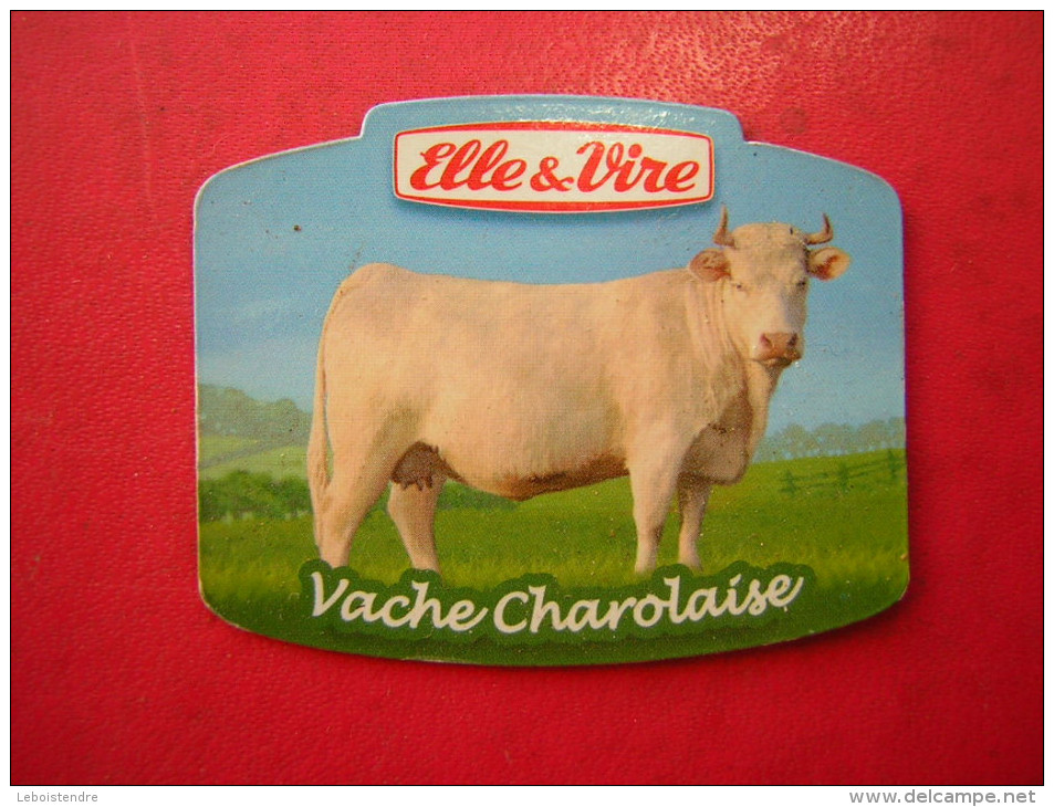 MAGNET VACHE CHAROLAISE  ELLE & VIRE - Magnets