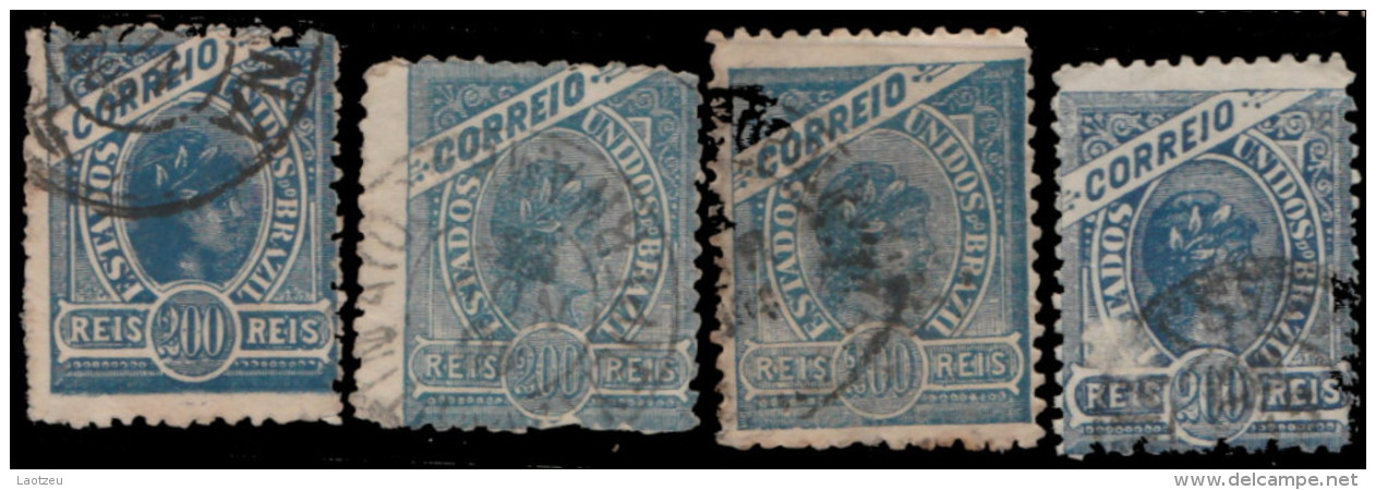 Brésil 1900. ~ YT 118 Par 4 -  200 R. Liberté - Gebruikt