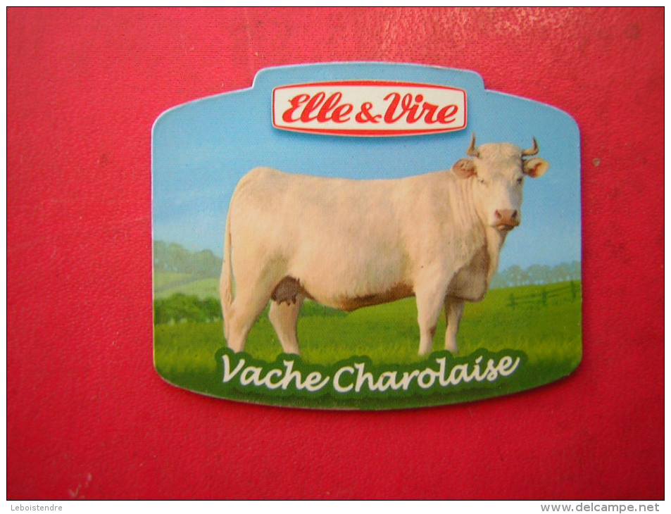 MAGNET VACHE CHAROLAISE  ELLE & VIRE - Magnets