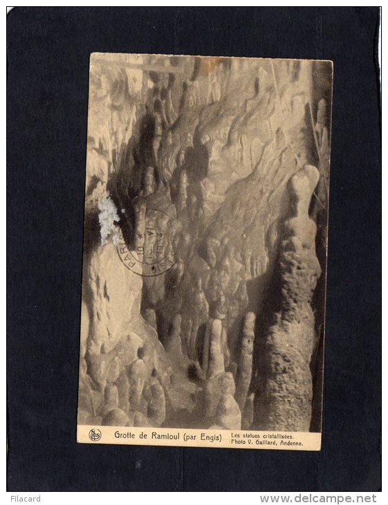 57551     Belgio,    Grotte De Ramioul,  Le  Statues  Cristallisees,    VGSB  1934 - Engis