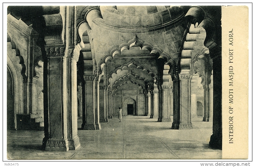 INDIA : AGRA - INTERIOR OF MOTI MSJID, FORT AGRA - India