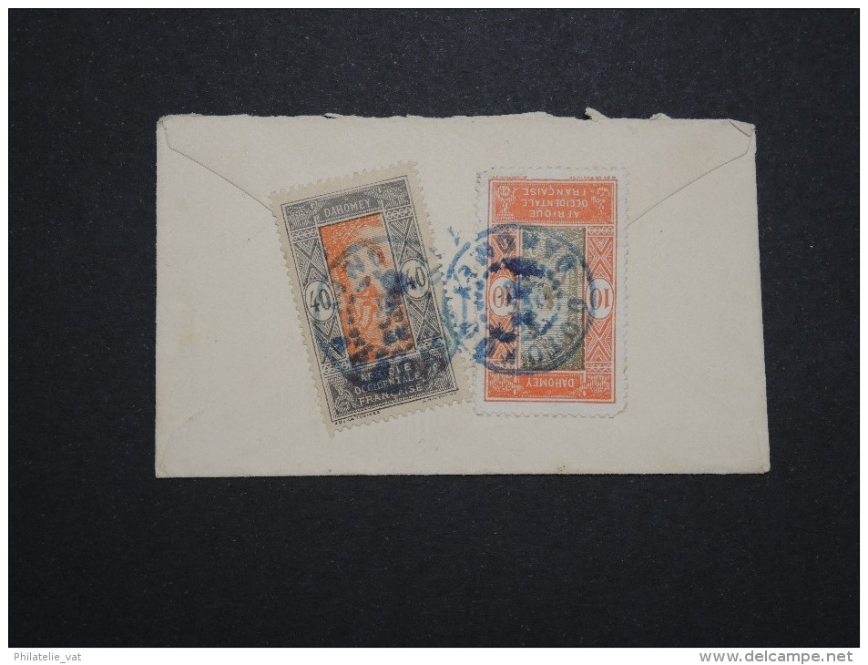 FRANCE - DAHOMEY - Petite Enveloppe De Cotonou Pour Porto Novo En 1930 - Aff. Au Verso - A Voir - Lot P14728 - Storia Postale
