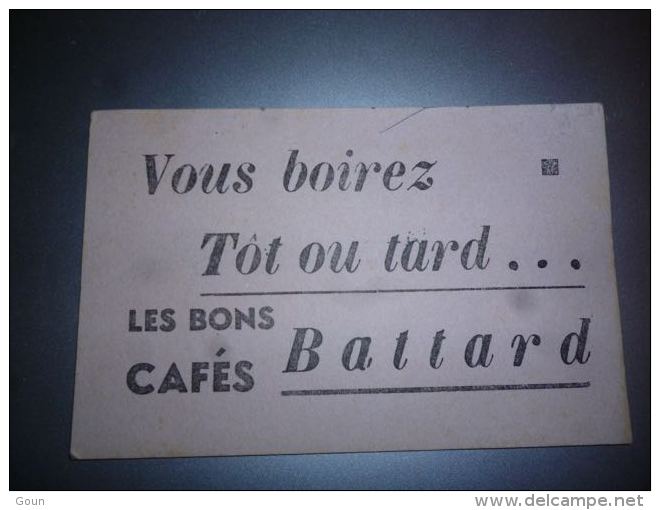 AA3-7 Buvard Cafés Battard - Café - Café & Thé