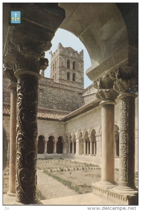 Elne - Le Cloître D'Elbe (XIIè Et XIVè Siècles) Et Le Clocher De La Cathédrale De Ste Eulalie - N°1013E - Elne