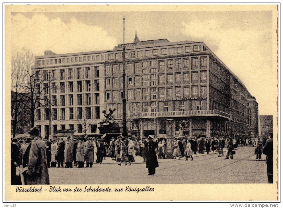 Duitsland/Deutschland, Düsseldorf, Blick Von Der Schadowstr. Zur Königsallee, 1957 - Duesseldorf