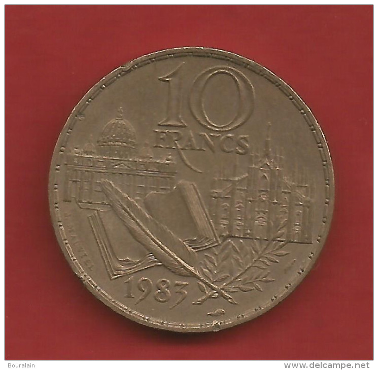 Pièce 10 F Francs Stendhal 1983 A - Autres & Non Classés