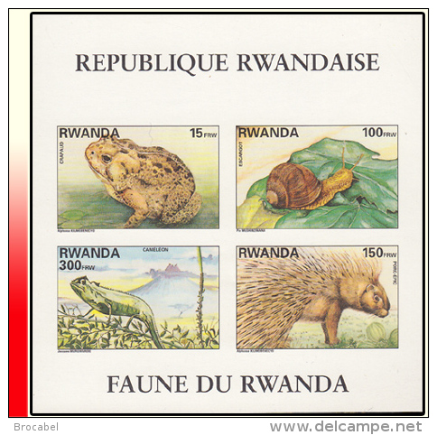 Rwanda BL 110**  Faune Du Rwanda  MNH - Neufs