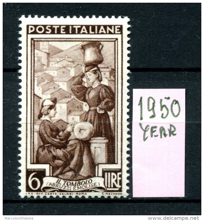 -ITALIA -REPUBBLICA - Year 1950 - Nuovo -news - MNH **. - 1946-60: Nuovi