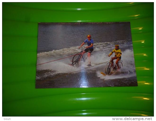 BC2-2-1 Carte Postale Ski Nautique - Waterski Fietser - Jabbeke - Water-skiing