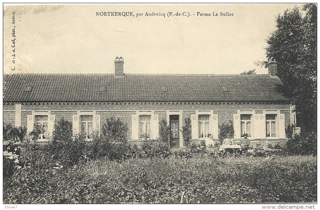 62  NORTKERQUE  PAR  AUDRUICQ     FERME  LE  BELLOT - Autres & Non Classés