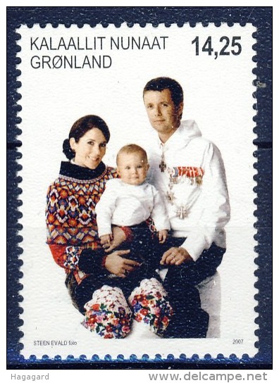 #Greenland 2007. Crownprince Pair. Michel 487. MNH(**). - Neufs