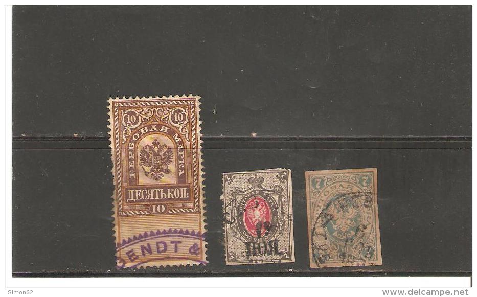 RUSSIE  TIMBRES DIVERS - Revenue Stamps