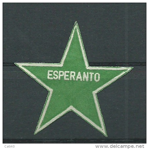 ESPERANTO - STELLA  -ERINNOFILO CHIUDILETTERA CINDARELLA - Esperanto