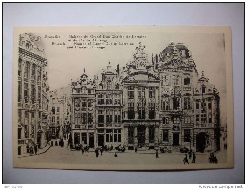 Carte Postale Bruxelles Maison Du Grand Duc Charles De Lorraine Et Du Prince D'Orange Brussels House Of Grand Duc - Monumenten, Gebouwen