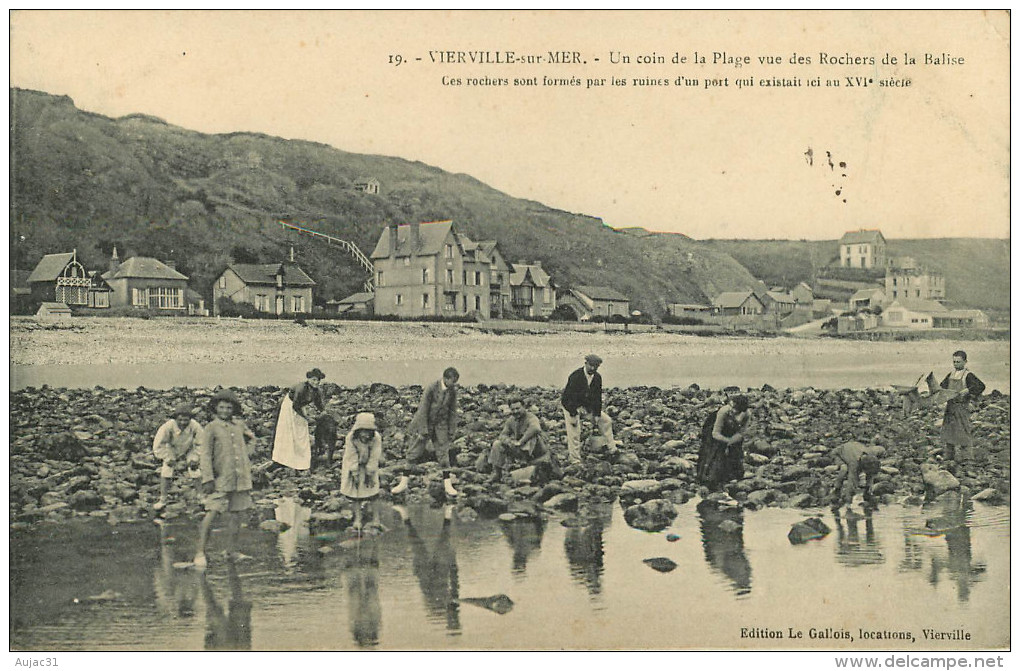 Dép 14 - Vierville Sur Mer - Un Coin De La Plage Vue Des Rochers De La Balise - état - Autres & Non Classés