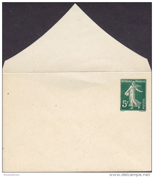 France Postal Stationery Ganzsache Entier 5 C. Semeuse (224 ?) Enveloppe 107 X 71 Mm Unused (2 Scans) - Sobres Tipos Y TSC (antes De 1995)