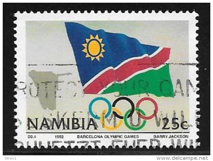 Namibia, Scott # 719 Used Olympics, Flag, 1992 - Namibia (1990- ...)