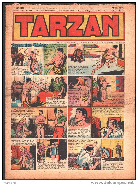 TARZAN 1ère Série -  N° 108 Du 17 Octobre 1948 - Buffalo-Bill - Tarzan