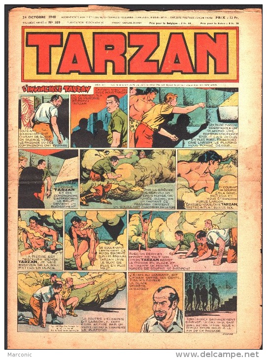 TARZAN 1ère Série -  N° 109 Du 24 Octobre 1948 - Buffalo-Bill - Tarzan