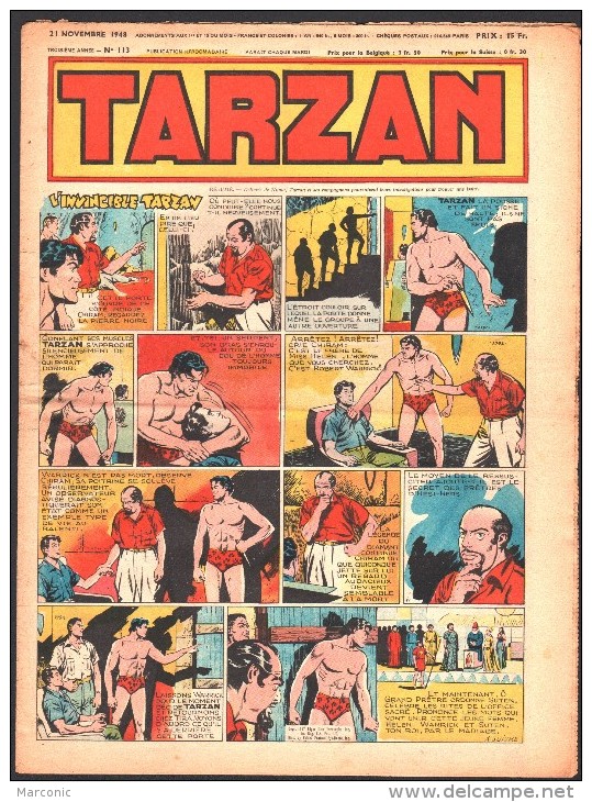 TARZAN 1ère Série -  N° 113 Du 21 Novembre 1948 - Buffalo-Bill - Tarzan