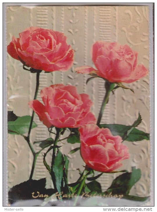 ROSAS - ROSES. CIRCULADA A HOLANDA. USADO - USED. - Flowers