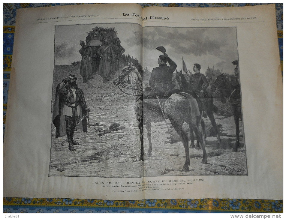 JOURNAL ILLUSTRE 19/09/ 1886 ITALIE M SUCCI SALON LOUIS GARDETTE LE QUI VIVE - 1850 - 1899