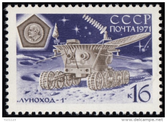RUSSIA - Scott #3837 Soviet Moon Exploration, Lunokhod-1 Moon-vehicle / Mint NH Stamp - Neufs