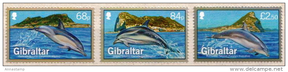 Gibraltar MNH Dolphins Set - Dolphins