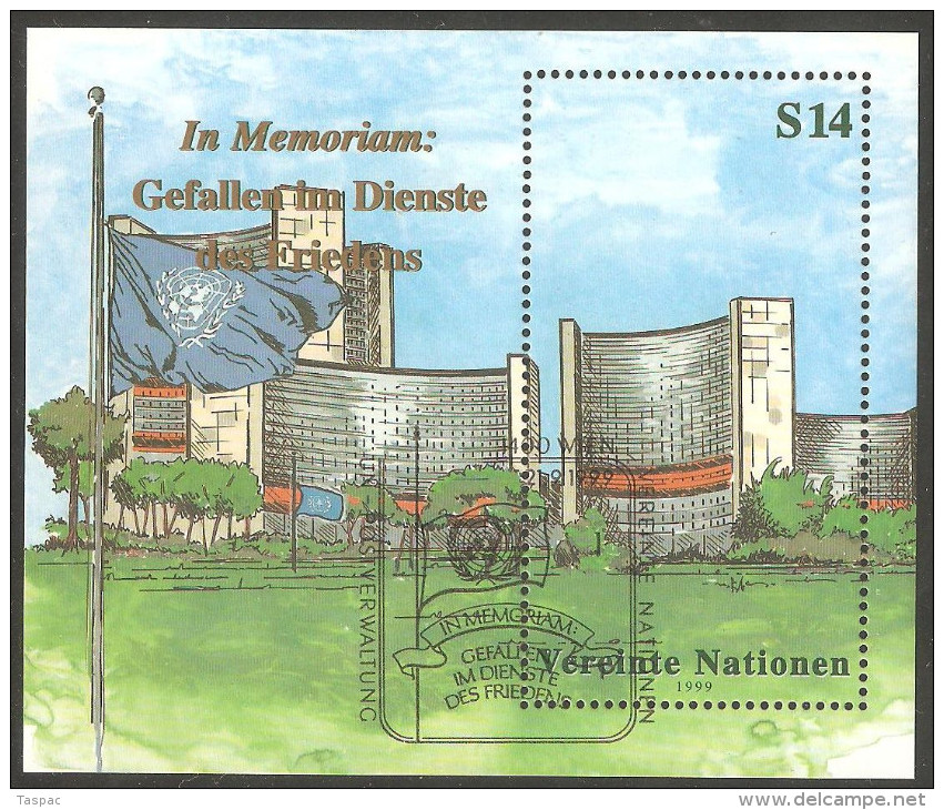 UN / Vienna 1999 Mi# Block 11 Used - In Memoriam - Gebruikt