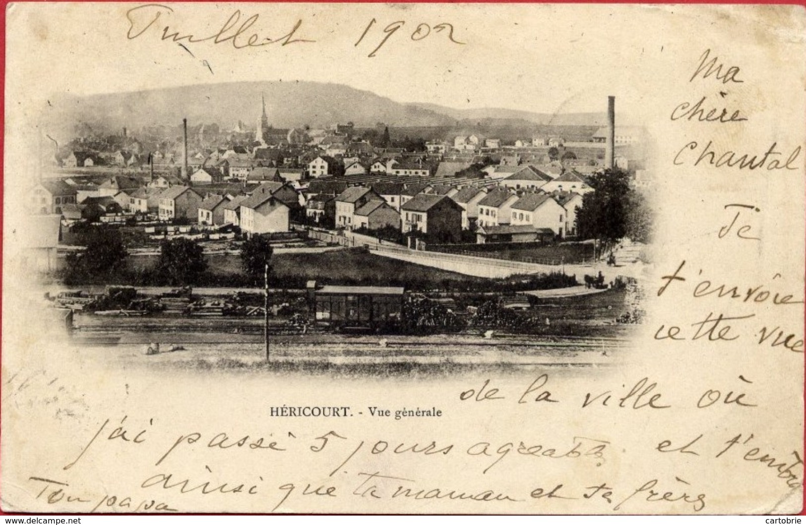 Dépt 70 - HÉRICOURT - Vue Générale - Carte Précurseur - Héricourt