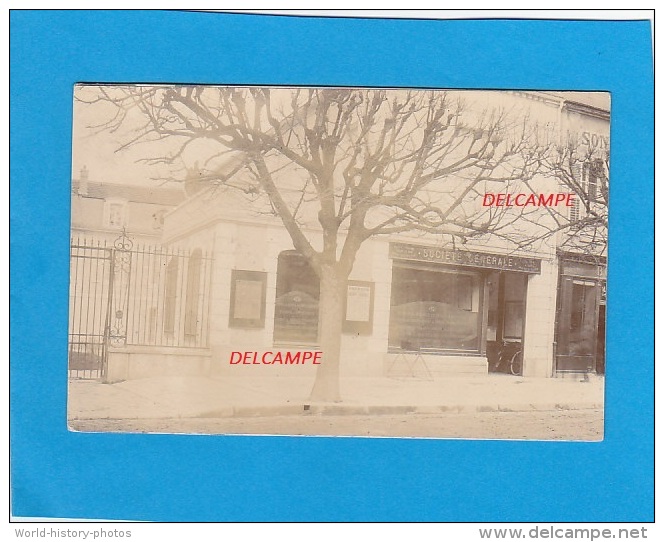 CPA Photo - JOIGNY  SOCIETE GENERALE  Avenue Gambetta - Carte Amateur  écrite Et Timbrée 18/041914 - Joigny