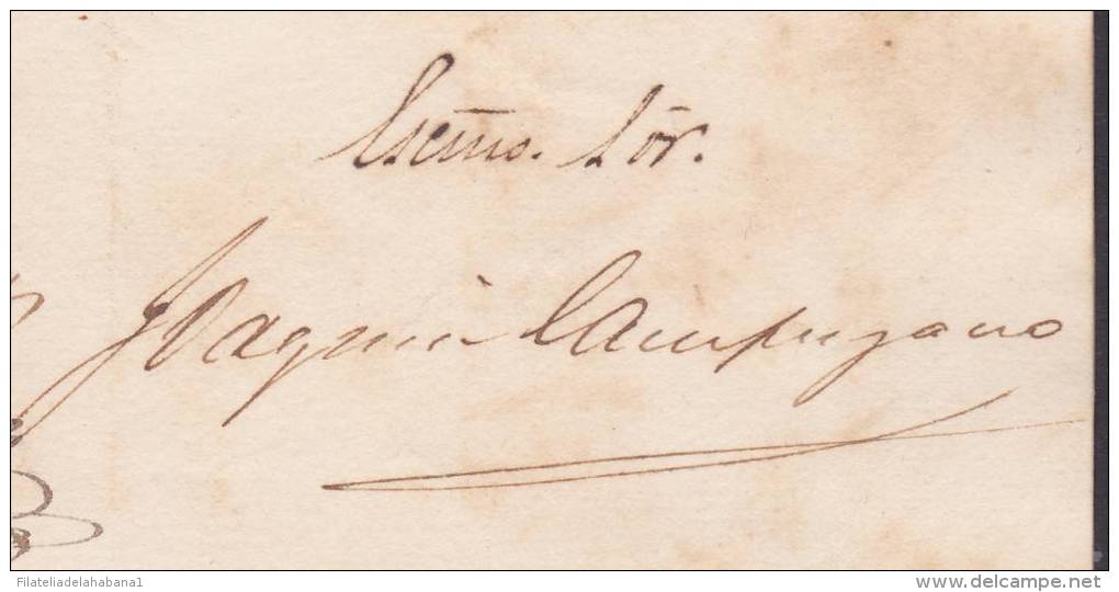 BE505 CUBA SPAIN ESPAÑA 1866 CAPTAIN GENERAL SIGNED JOAQUIN CAMPUZANO - Other & Unclassified