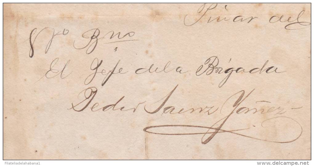 BE526 CUBA SPAIN ESPAÑA 1898 MAMBI SIGNED DOC GENERAL BRIGADA PEDRO SAENZ - Other & Unclassified