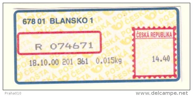 Czech Rep. / APOST (2000) 678 01 BLANSKO 1 (A01278) - Other & Unclassified