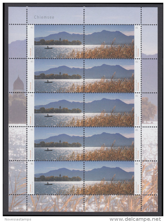 !a! GERMANY 2015 Mi. 3162-3163 MNH SHEET(10) -Chiemsee - 2011-2020