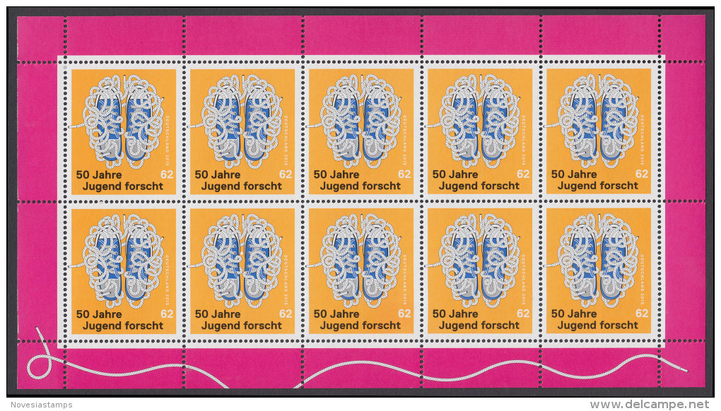 !a! GERMANY 2015 Mi. 3160 MNH SHEET(10) -Youth Science Competition - 2011-2020