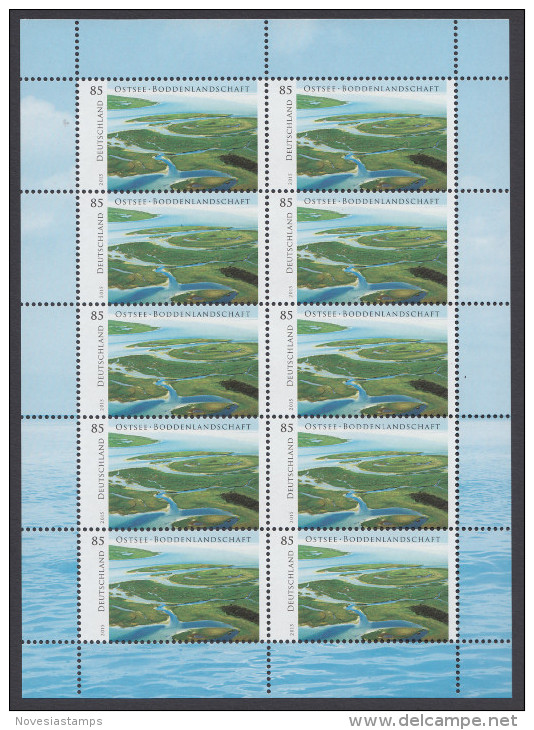 !a! GERMANY 2015 Mi. 3126 MNH SHEET(10) -Wild Germany: Baltic Sea - 2011-2020