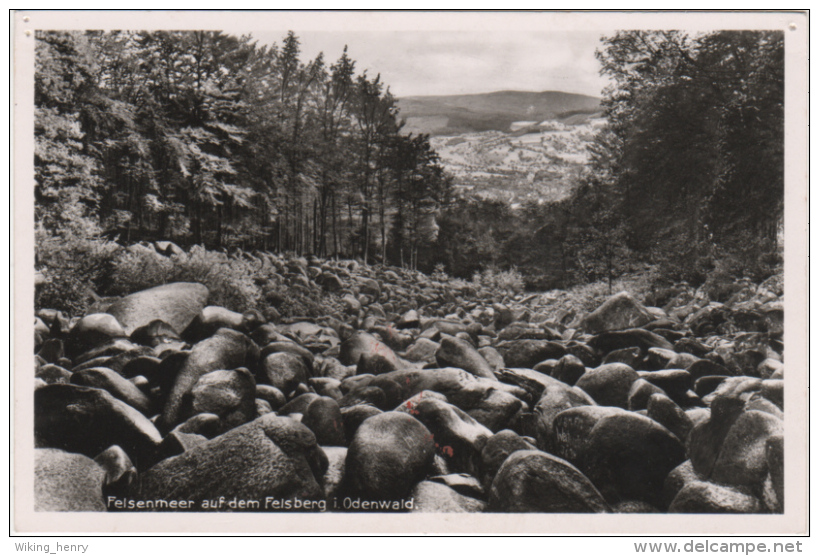 Felsberg Im Odenwald - S/w Felsenmeer Auf Dem Felsberg - Odenwald