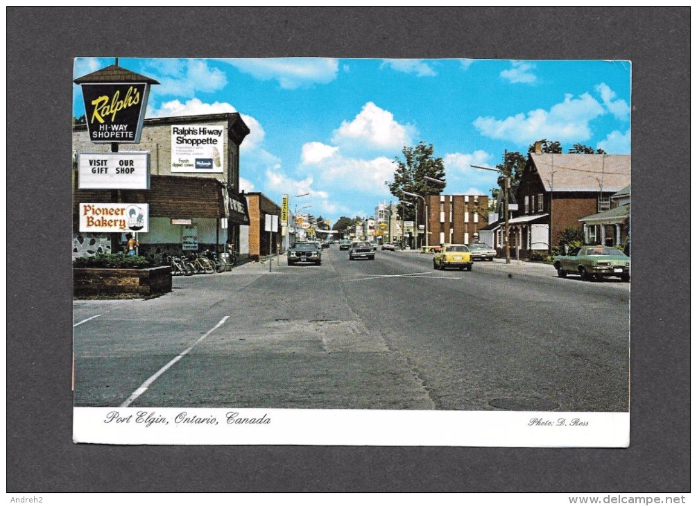 PORT ELGIN - ONTARIO - NICES CARS STREET TRAFFIC MAIN STREET - PHOTO D. ROSS - Autres & Non Classés