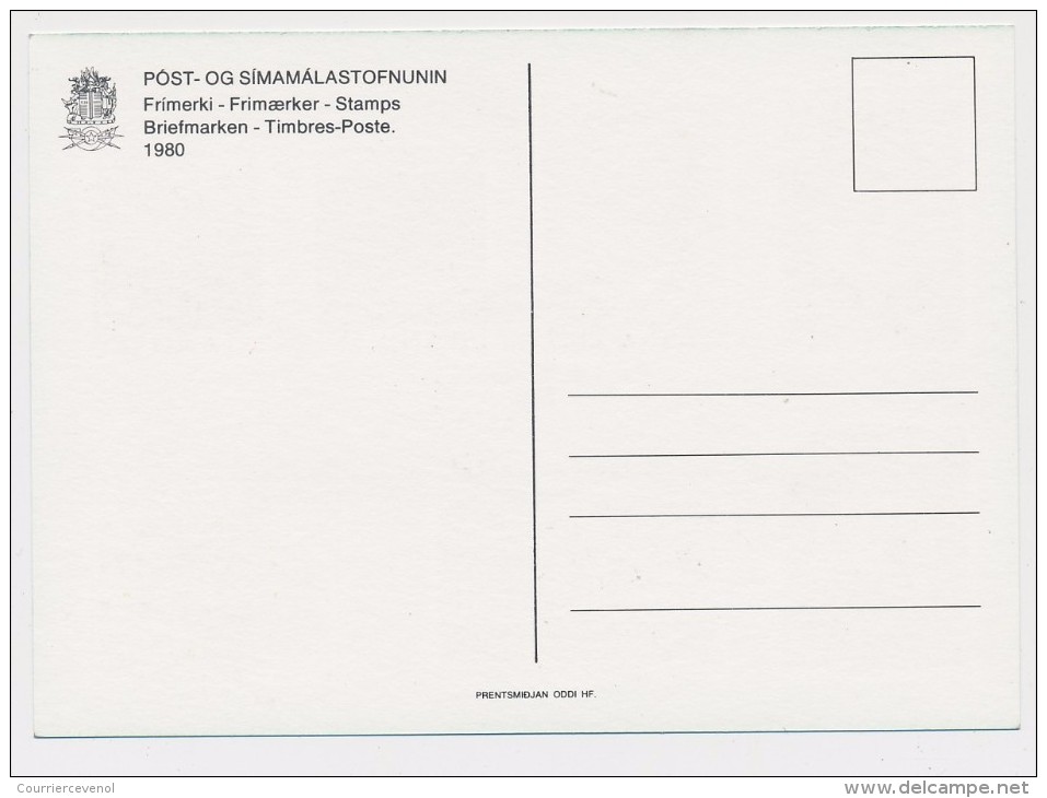 ISLANDE - 4 Cartes Maximum - Fantaisies Philatéliques... Timbres Concordants Sur Cartes 1984/85 - Maximumkarten