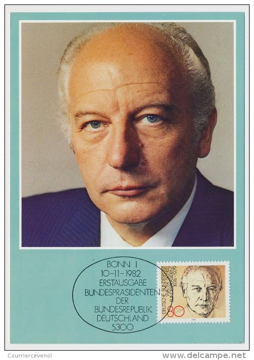 ALLEMAGNE - 5 Cartes Maximum "Bundespräsidenten" - Présidents De La République - 1982 - Other & Unclassified