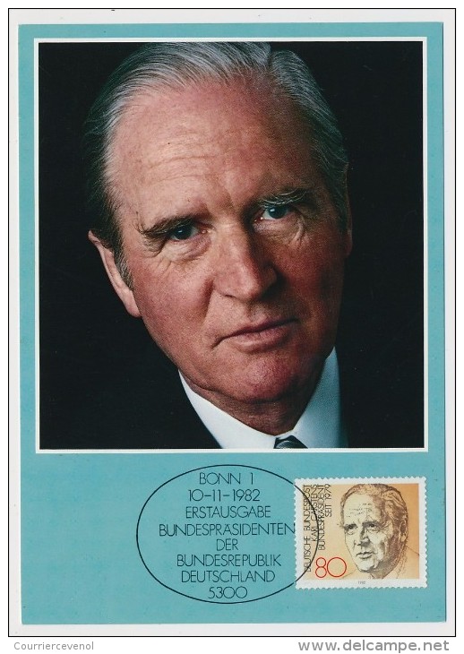 ALLEMAGNE - 5 Cartes Maximum "Bundespräsidenten" - Présidents de la République - 1982