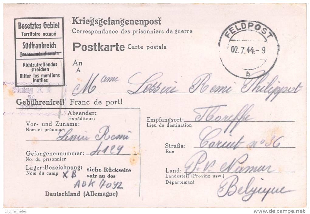 Stalag X B  Germany WWII WW2 POW Prisoner Of War Censorship Censuur Geprüft Kriegsgefangenenpost FREE SHIPPING - Briefe U. Dokumente