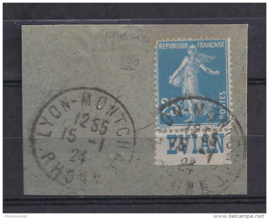 France - Carnets - Pub - Semeuse 25 C Bleu - Y&T N° 140 - EVIAN - Oblitéré - Other & Unclassified