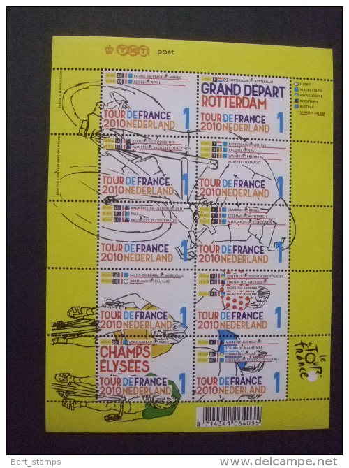 Nederland 2010 Tour De France MNH Nvph Nr V 2720- 2729 - Neufs