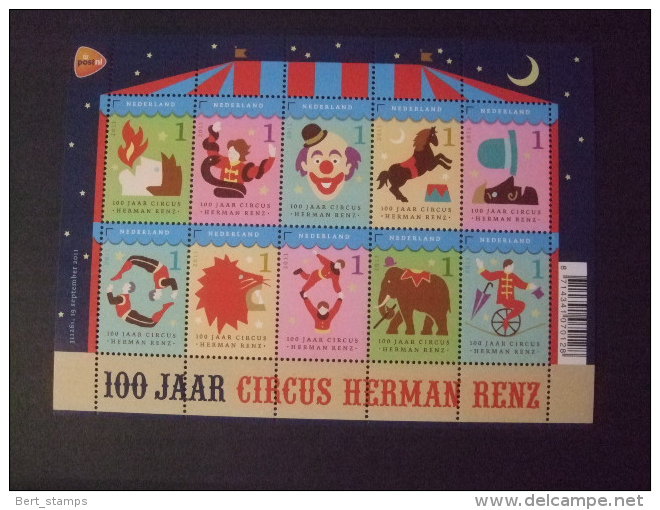 Nederland 2011   MNH Nvph Nr V 2868-2877 100 Jaar Circus Renz - Ongebruikt