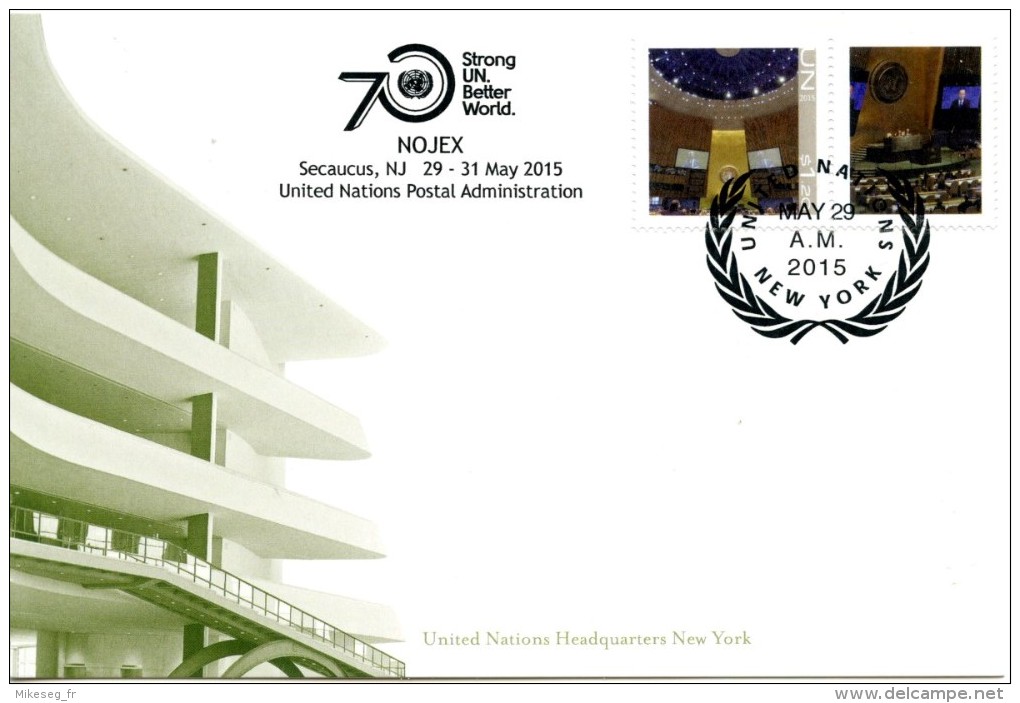 ONU New-York 2015 - Show Card NOJEX 29_31 May 2015 - Cartes-maximum