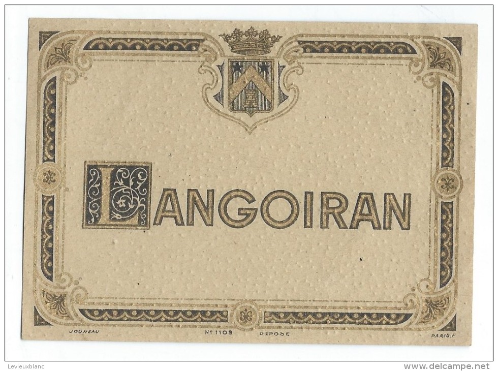 Etiquette/Chromo /Dorée/Vins Spiritueux Sirops/" MANGOIRAN"" / Jouneau/Paris/vers 1900-1920 ETIQ99 - Autres & Non Classés